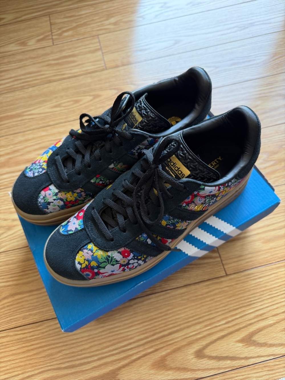 Adidas x Liberty London Adult Gazelle Bold Suede x Leather Size 9.5